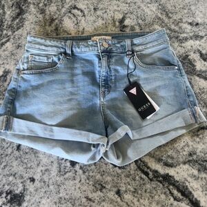 Guess Light Blue Denim Shorts